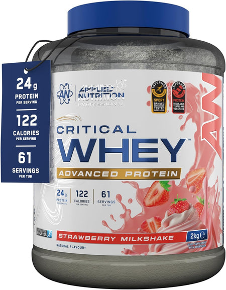 Applied Nutrition Critical Whey Protein Powder – 24g Protein, BCAAs & Glutamine | Muscle Growth & Recovery | 2kg - United Vitamins