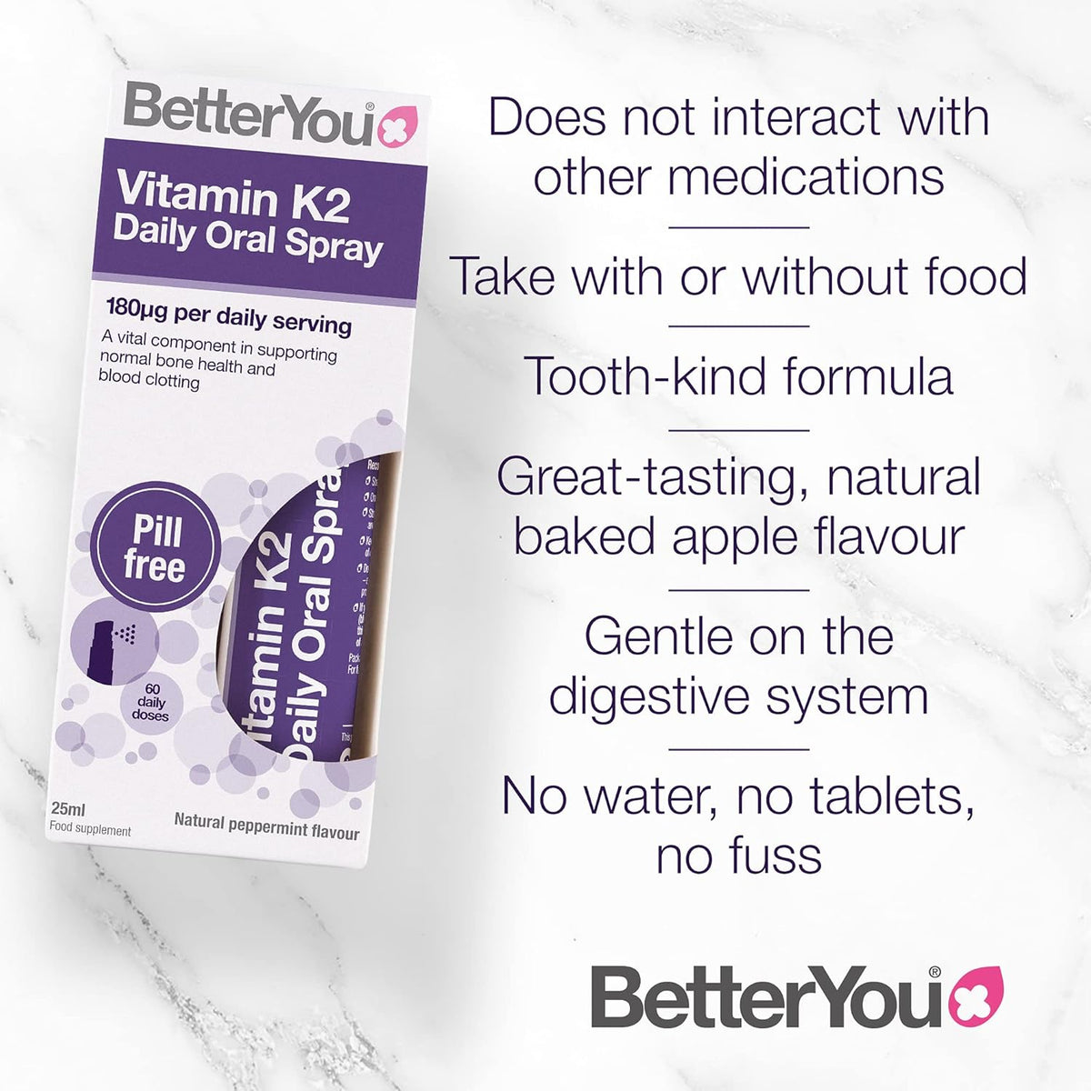 Vitamin K2 Oral Daily Oral Spray - BetterYou - United Vitamins