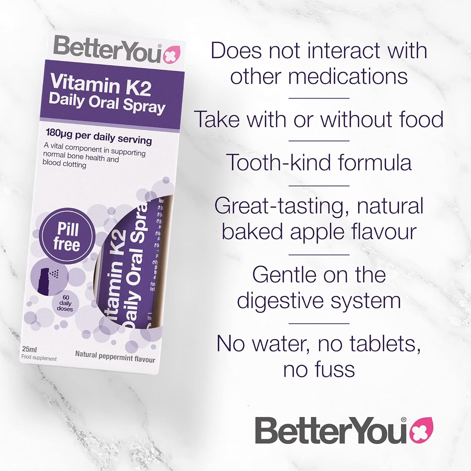 Vitamin K2 Oral Daily Oral Spray - BetterYou - United Vitamins