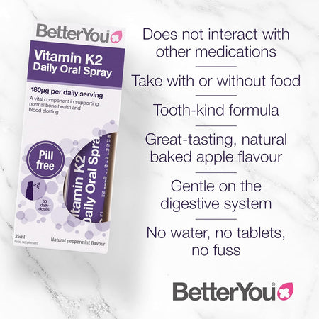 Vitamin K2 Oral Daily Oral Spray - BetterYou - United Vitamins