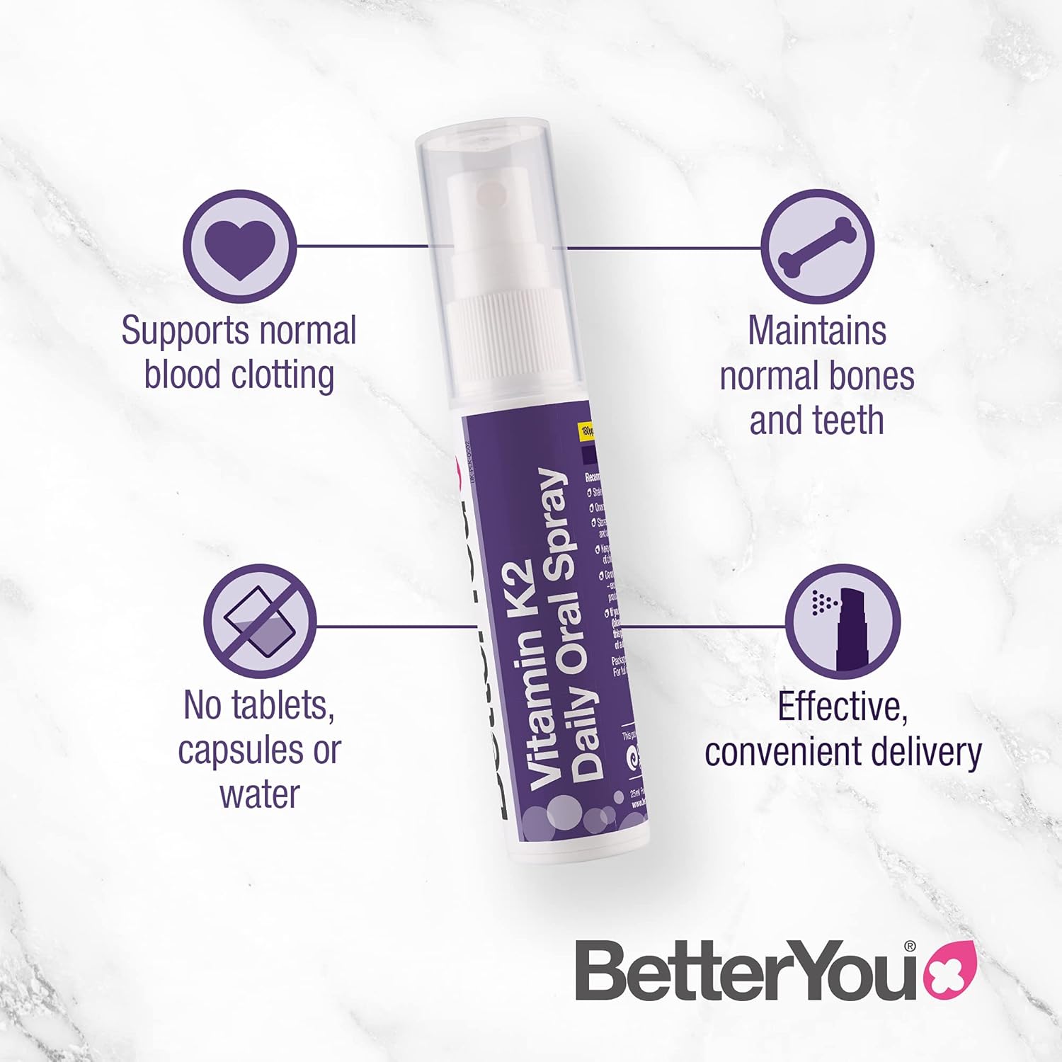Vitamin K2 Oral Daily Oral Spray - BetterYou - United Vitamins