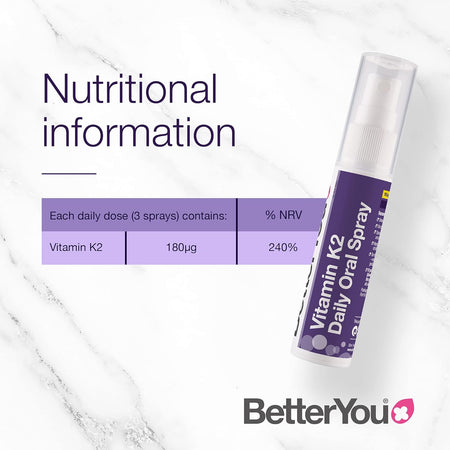 Vitamin K2 Oral Daily Oral Spray - BetterYou - United Vitamins