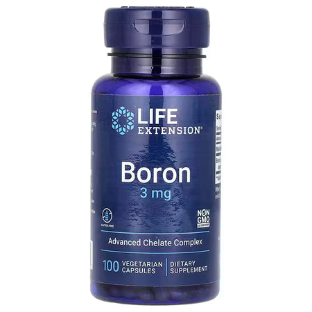 Life Extension Boron 3mg – 100 Vegetarian Capsules | Bone, Joint & Testosterone Support Supplement United Vitamins UK