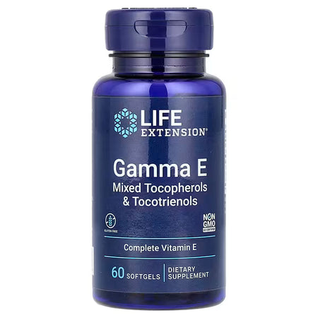 Life Extension Gamma E Mixed Tocopherols and Tocotrienols 60 Softgels – Full Spectrum Vitamin E Antioxidant Supplement UK