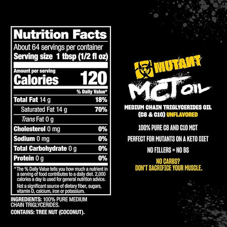 MCT Oil - Mutant - 946ml - United Vitamins