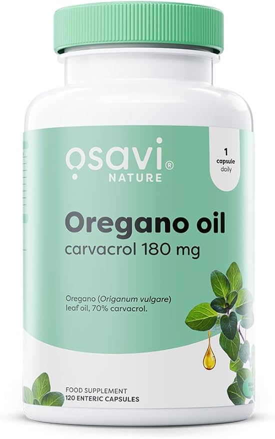 Osavi Oregano Oil 180mg Carvacrol – 120 Enteric Softgels | 70% Carvacrol | Immune & Respiratory Support - United Vitamins