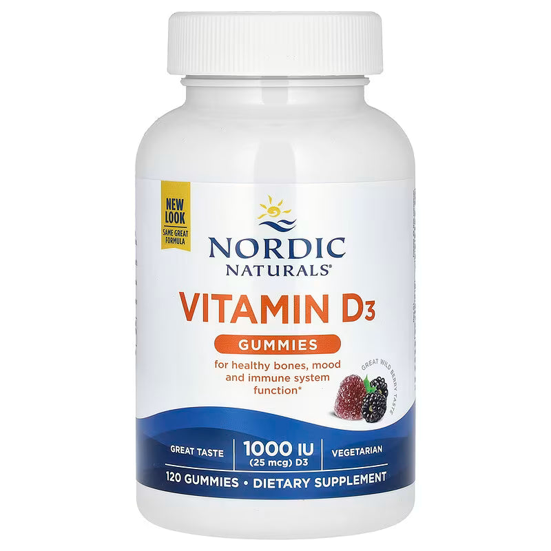 Vitamin D3 Gummies Wild Berry Flavour – Nordic Naturals 120 Gummies