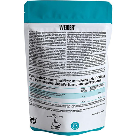 Weider Collagen Creamer 360g – Grass Fed Collagen + MCT Powder - United Vitamins